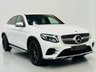 USED 2018 18 MERCEDES-BENZ GLC 2.1 GLC220d AMG Line Coupe 5dr Diesel G-Tronic 4MATIC Euro 6 (s/s) (170 ps) Polar White | Black Leather | Heated Seats | Privacy Glass | AMG Wheels | Reverse Camera | Rear Spoiler | ULEZ OK