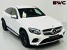 USED 2018 18 MERCEDES-BENZ GLC 2.1 GLC220d AMG Line Coupe 5dr Diesel G-Tronic 4MATIC Euro 6 (s/s) (170 ps) Polar White | Black Leather | Heated Seats | Privacy Glass | AMG Wheels | Reverse Camera | Rear Spoiler | ULEZ OK