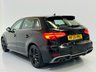 USED 2020 20 AUDI A3 2.0 TDI 35 S line Sportback 5dr Diesel Manual Euro 6 (s/s) (150 ps) Mythos Black | Black S-Line Interior | Black S-lIne Wheels | Bluetooth Media | Sat Nav | Xenons | ULEZ OK
