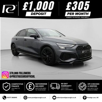 2022 AUDI A3 1.4 TFSIe 40 S line Sportback 5dr Petrol Plug-in Hybrid S Tronic Euro 6 (s/s) 13kWh (204 ps) &pound;19990.00