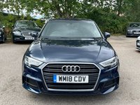 USED 2018 18 AUDI A3 1.5 TFSI CoD S line Sportback 5dr Petrol Manual Euro 6 (s/s) (150 ps) 