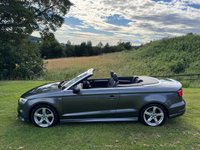 USED 2016 66 AUDI A3 CABRIOLET 1.4 TFSI CoD S line Convertible 2dr Petrol Manual Euro 6 (s/s) (150 ps) PARKING SENSORS FRONT AND REAR