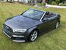 USED 2016 66 AUDI A3 CABRIOLET 1.4 TFSI CoD S line Convertible 2dr Petrol Manual Euro 6 (s/s) (150 ps) PARKING SENSORS FRONT AND REAR