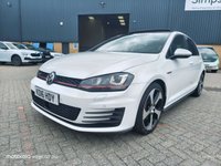 USED 2016 16 VOLKSWAGEN GOLF 2.0 TSI BlueMotion Tech GTI Hatchback 5dr Petrol DSG Euro 6 (s/s) (220 ps) PAN ROOF! HEATED SEATS! SATNAV