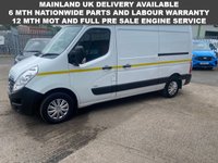 USED 2018 18 VAUXHALL MOVANO FULLY FITTED WORKSHOP VAN 3500 MWB MED ROOF L2 H2 EURO 6 130bhp FULL MOT, JUST SERVICED, 6 MONTHS WARRANTY PX WELCOME