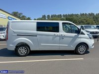 USED 2023 23 FORD TRANSIT CUSTOM 2.0 320 EcoBlue Limited Crew Van Double Cab  L2 H1 Euro 6 (s/s) (130 ps) AIR CON + EURO 6 + 6 SEATS