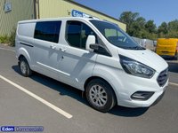 USED 2023 23 FORD TRANSIT CUSTOM 2.0 320 EcoBlue Limited Crew Van Double Cab  L2 H1 Euro 6 (s/s) (130 ps) AIR CON + EURO 6 + 6 SEATS