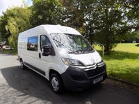 USED 2017 17 CITROEN RELAY Crew Van, Air Con, 1 Owner, 41k Miles, Rear Seats, EX MOD 
