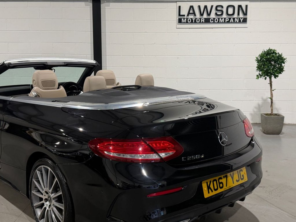 USED 2018 67 MERCEDES-BENZ C CLASS 2.1 C250d AMG Line (Premium Plus) Cabriolet 2dr Diesel G-Tronic+ Euro 6 (s/s) (204 ps) 