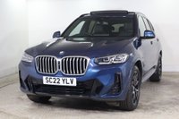 USED 2022 22 BMW X3 2.0 20i MHT M Sport Auto xDrive Euro 6 (s/s) 5dr Pan Sunroof, 360 Camera,