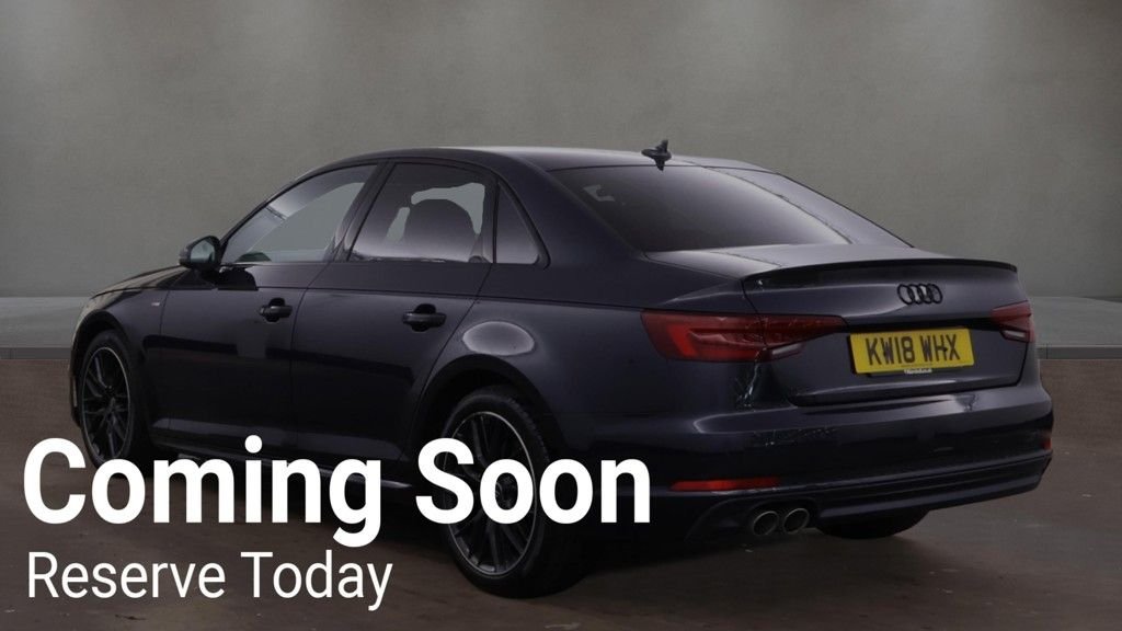 USED 2018 18 AUDI A4 2.0 TDI Black Edition Saloon 4dr Diesel S Tronic Euro 6 (s/s) (150 ps) 2 KEYS / LONG MOT