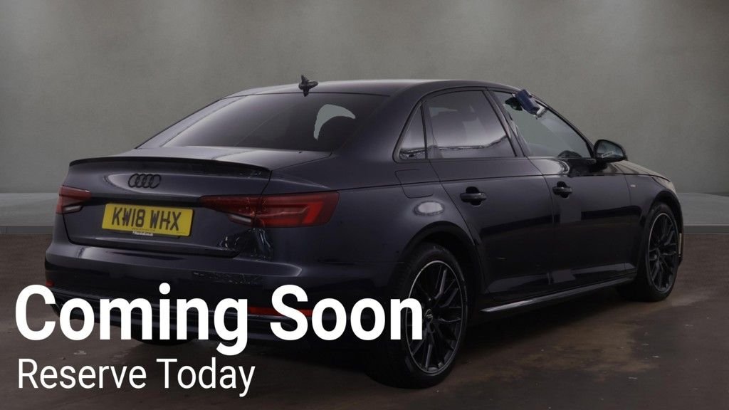 USED 2018 18 AUDI A4 2.0 TDI Black Edition Saloon 4dr Diesel S Tronic Euro 6 (s/s) (150 ps) 2 KEYS / LONG MOT