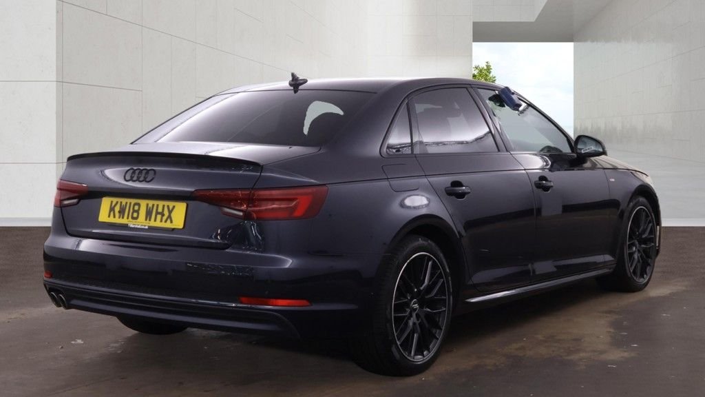 USED 2018 18 AUDI A4 2.0 TDI Black Edition Saloon 4dr Diesel S Tronic Euro 6 (s/s) (150 ps) 2 KEYS / LONG MOT