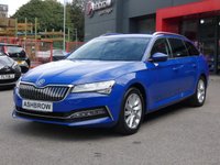 USED 2021 71 SKODA SUPERB Estate 1.4 TSI iV 13kWh SE Technology 5d Petrol Plug-in Hybrid DSG 218 S/S SAT NAV, HEATED SEATS, FULL BLACK LEATHER, VIRTUAL COCKPIT, KEYLESS START, ADAPTIVE CRUISE CONTROL & SPEED LIMITER, SMART LINK FOR WIRELESS APPLE CARPLAY & ANDROID AUTO, VOICE CONTROL SYSTEM, FRONT ASSIST, ELECTRIC MEMORY DRIVER'S SEAT, BLUETOOTH, DAB RADIO, LED DAYTIME RUNNING LIGHTS, LED HEADLIGHTS, FRONT & REAR PARKING SENSORS, 17 INCH ALLOYS, POWER FOLDING MIRRORS, CLIMATE CTRL, AUTO LIGHTS & WIPERS, ILLUMINATING VANITY MIRRORS, ISO FIX, 1 OWNER, SERVICE HISTORY