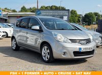 USED 2009 59 NISSAN NOTE 1.6 16V n-tec Hatchback 5dr Petrol Auto Euro 4 (110 ps) 1 FORMER + SAT ANV  + CRUISE + SAT NAV  + FSH + AUTO