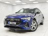 USED 2022 22 AUDI E-TRON 50 Black Edition Sportback 5dr Electric Auto quattro 71.2kWh (11kW Charger) (313 ps) 2 KEYS, 1 OWNER, NAV, LEATHER TRIM!