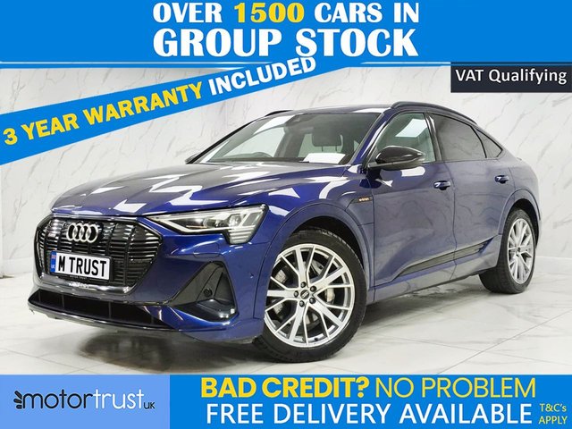View our Audi E-Tron 50 Black Edition Sportback 5dr Electric Auto quattro 71.2kWh (11kW Charger) (313 ps)