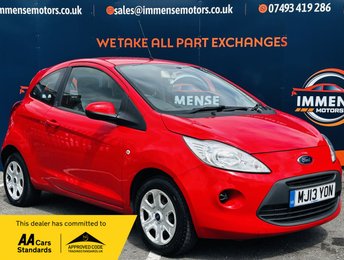 2013 FORD KA 1.2 Edge Hatchback 3dr Petrol Manual Euro 5 (s/s) (69 ps) &pound;2495.00