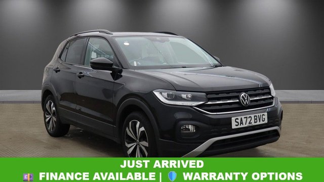 2022 72 VOLKSWAGEN T-CROSS 1.0 TSI Black Edition SUV 5dr Petrol Manual Euro 6 (s/s) (95 ps) 