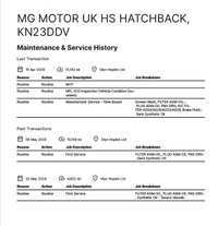USED 2023 23 MG MG HS 1.5 T-GDI Exclusive SUV 5dr Petrol DCT Euro 6 (s/s) (162 ps) FULL SERVICE HISTORY 1 OWNER