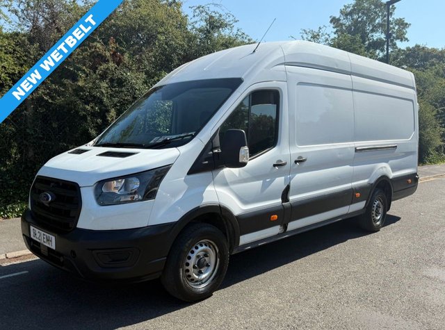 View our Ford Transit 2.0 350 EcoBlue 130BHP HD Leader RWD Euro 6 L4 H3 XLWB JUMBO PANEL VAN 