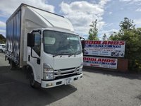 USED 2022 22 ISUZU GRAFTER N35.125 AUTO CURTAIN SIDER BOX VAN WITH TAIL LIFT ULEZ FREE ZONE 