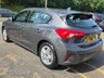 USED 2018 18 FORD FOCUS 1.0T EcoBoost Zetec Hatchback 5dr Petrol Manual Euro 6 (s/s) (125 ps) 