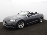USED 2017 67 AUDI A5 CABRIOLET 2.0 TFSI S line Convertible 2dr Petrol S Tronic quattro Euro 6 (s/s) (252 ps) PARK SYSTEM+ | KEYLESS GO