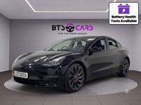 USED 2022 72 TESLA Model 3 (Dual Motor) Performance Saloon 4dr Electric Auto 4WDE (Performance Upgrade) (449 bhp) FINANCE AVAILABLE + WARRANTY 2029