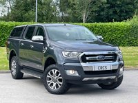 USED 2018 18 FORD RANGER 2.2 TDCi Limited Pickup Double Cab 4dr Diesel Durashift 4WD Euro 5 (150 ps) ** NO VAT **  CANOPY **  BLUETOOTH