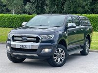 USED 2018 18 FORD RANGER 2.2 TDCi Limited Pickup Double Cab 4dr Diesel Durashift 4WD Euro 5 (150 ps) ** NO VAT **  CANOPY **  BLUETOOTH