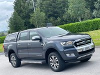 USED 2018 18 FORD RANGER 2.2 TDCi Limited Pickup Double Cab 4dr Diesel Durashift 4WD Euro 5 (150 ps) ** NO VAT **  CANOPY **  BLUETOOTH