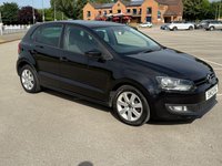 USED 2012 12 VOLKSWAGEN POLO 1.2 Match Hatchback 5dr Petrol Manual Euro 5 (60 ps) 12m MOT INCLUDED, LOW MILEAGE