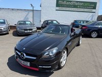 USED 2014 14 MERCEDES-BENZ SLK 2.1 SLK250 CDI AMG Sport Convertible 2dr Diesel G-Tronic+ Euro 5 (s/s) (204 ps) 12 SERVICES-LEATHER-SAT NAV-AUTOMATIC-1 FORMER KEEPER-B/TOOTH