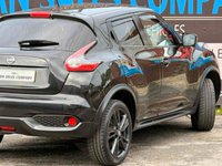 USED 2018 68 NISSAN JUKE 1.6 TEKNA (BOSE EDITION) SUV 5DR PETROL MANUAL EURO 6 (112 PS) NAV LOW RATE FINANCE AVAILABLE - LOW MILEAGE - 1 PREVIOUS OWNER - FULL FRANCHISED DEALER SERVICE HISTORY - 2 KEYS - HPI CHECK ALL CLEAR - ULEZ / LEZ / CAZ COMPLIANT - EURO 6 - STUNNING METTALIC BLACK PAINTWORK - TEKNA MODEL  - BOSE EDITION - SAT NAV - 360 VIEW REVERSE CAMERA -  DRIVE MODES - FULL LEATHER INTERIOR - HEATED SEATS - CRUISE CONTROL - AIR CONDITIONING - FOLDING MIRRORS - FINANCE AVAILABLE - ZERO DEPOSIT OFFERS - ALL VANS/CARS WELCOME IN PART-EXCHANGE, ANY AGE, ANY MILEAGE, ANY CONDITION