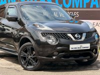 USED 2018 68 NISSAN JUKE 1.6 TEKNA (BOSE EDITION) SUV 5DR PETROL MANUAL EURO 6 (112 PS) NAV LOW RATE FINANCE AVAILABLE - LOW MILEAGE - 1 PREVIOUS OWNER - FULL FRANCHISED DEALER SERVICE HISTORY - 2 KEYS - HPI CHECK ALL CLEAR - ULEZ / LEZ / CAZ COMPLIANT - EURO 6 - STUNNING METTALIC BLACK PAINTWORK - TEKNA MODEL  - BOSE EDITION - SAT NAV - 360 VIEW REVERSE CAMERA -  DRIVE MODES - FULL LEATHER INTERIOR - HEATED SEATS - CRUISE CONTROL - AIR CONDITIONING - FOLDING MIRRORS - FINANCE AVAILABLE - ZERO DEPOSIT OFFERS - ALL VANS/CARS WELCOME IN PART-EXCHANGE, ANY AGE, ANY MILEAGE, ANY CONDITION