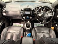 USED 2018 68 NISSAN JUKE 1.6 TEKNA (BOSE EDITION) SUV 5DR PETROL MANUAL EURO 6 (112 PS) NAV LOW RATE FINANCE AVAILABLE - LOW MILEAGE - 1 PREVIOUS OWNER - FULL FRANCHISED DEALER SERVICE HISTORY - 2 KEYS - HPI CHECK ALL CLEAR - ULEZ / LEZ / CAZ COMPLIANT - EURO 6 - STUNNING METTALIC BLACK PAINTWORK - TEKNA MODEL  - BOSE EDITION - SAT NAV - 360 VIEW REVERSE CAMERA -  DRIVE MODES - FULL LEATHER INTERIOR - HEATED SEATS - CRUISE CONTROL - AIR CONDITIONING - FOLDING MIRRORS - FINANCE AVAILABLE - ZERO DEPOSIT OFFERS - ALL VANS/CARS WELCOME IN PART-EXCHANGE, ANY AGE, ANY MILEAGE, ANY CONDITION