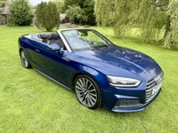 USED 2017 17 AUDI A5 CABRIOLET 2.0 TDI S line Convertible 2dr Diesel S Tronic Euro 6 (s/s) (190 ps) Exceptional & Beautiful Example