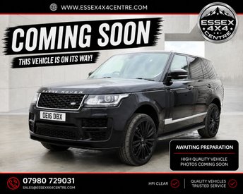 2016 LAND ROVER RANGE ROVER 3.0 TDV6 VOGUE SE AUTOMATIC 4X4 EURO 6 £18499.00