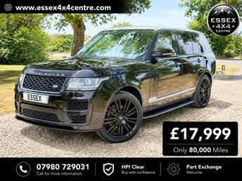 2016 LAND ROVER RANGE ROVER 3.0 TDV6 VOGUE SE AUTOMATIC 4X4 EURO 6 &pound;17999.00