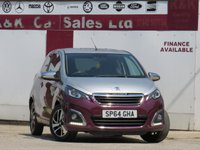 USED 2014 64 PEUGEOT 108 1.2 VTi PureTech Allure Hatchback 3dr Petrol Manual Euro 5 (82 ps) 
