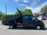 USED 2026 26 FORD TRANSIT  350 TREND L3 DOUBLE CAB TIPPER BLACK 2.0 165PS **3.5 Ton Towing** 5 Year Ford Warranty, Very Desirable Top Of Range Double Cab Tipper With Air Con, 12" Media Screen, Rear Camera, Heated Seats, Tow Pack, Dual Rear Wheels, 3.5 Ton Towing Capacity, Metallic Paintwork & Much More! Very Rare Vehicle To Find Available From Stock!