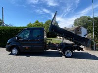 USED 2026 26 FORD TRANSIT  350 TREND L3 DOUBLE CAB TIPPER BLACK 2.0 165PS **3.5 Ton Towing** 5 Year Ford Warranty, Very Desirable Top Of Range Double Cab Tipper With Air Con, 12" Media Screen, Rear Camera, Heated Seats, Tow Pack, Dual Rear Wheels, 3.5 Ton Towing Capacity, Metallic Paintwork & Much More! Very Rare Vehicle To Find Available From Stock!
