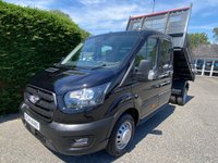 USED 2026 26 FORD TRANSIT  350 TREND L3 DOUBLE CAB TIPPER BLACK 2.0 165PS **3.5 Ton Towing** 5 Year Ford Warranty, Very Desirable Top Of Range Double Cab Tipper With Air Con, 12" Media Screen, Rear Camera, Heated Seats, Tow Pack, Dual Rear Wheels, 3.5 Ton Towing Capacity, Metallic Paintwork & Much More! Very Rare Vehicle To Find Available From Stock!