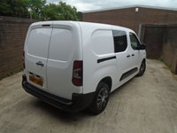 USED 2021 21 PEUGEOT PARTNER 1.5 BlueHDi 950 Professional Long Crew Van 6dr Diesel Manual LWB Euro 6 (100 bhp) 6 MONTHS PARTS AND LABOUR WARRANTY