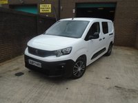 USED 2021 21 PEUGEOT PARTNER 1.5 BlueHDi 950 Professional Long Crew Van 6dr Diesel Manual LWB Euro 6 (100 bhp) 6 MONTHS PARTS AND LABOUR WARRANTY