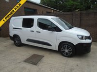 USED 2021 21 PEUGEOT PARTNER 1.5 BlueHDi 950 Professional Long Crew Van 6dr Diesel Manual LWB Euro 6 (100 bhp) 6 MONTHS PARTS AND LABOUR WARRANTY