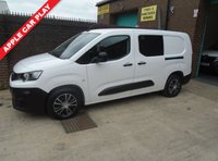 USED 2021 21 PEUGEOT PARTNER 1.5 BlueHDi 950 Professional Long Crew Van 6dr Diesel Manual LWB Euro 6 (100 bhp) 6 MONTHS PARTS AND LABOUR WARRANTY