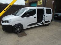 USED 2021 21 PEUGEOT PARTNER 1.5 BlueHDi 950 Professional Long Crew Van 6dr Diesel Manual LWB Euro 6 (100 bhp) 6 MONTHS PARTS AND LABOUR WARRANTY