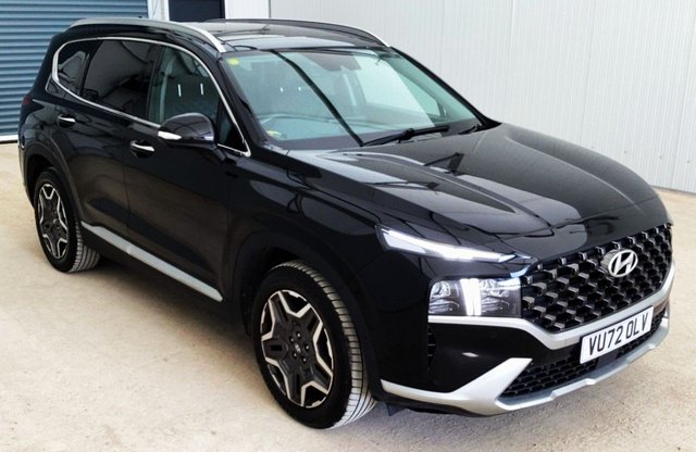 View our Hyundai Santa FE 1.6 h T-GDi Ultimate SUV 5dr Petrol Hybrid Auto 4WD Euro 6 (s/s) (230 ps).*7 SEATS*AUTO*SUNROOF*LEATHER*HISTORY*OVER 70 MINIBUSES IN STOCK*